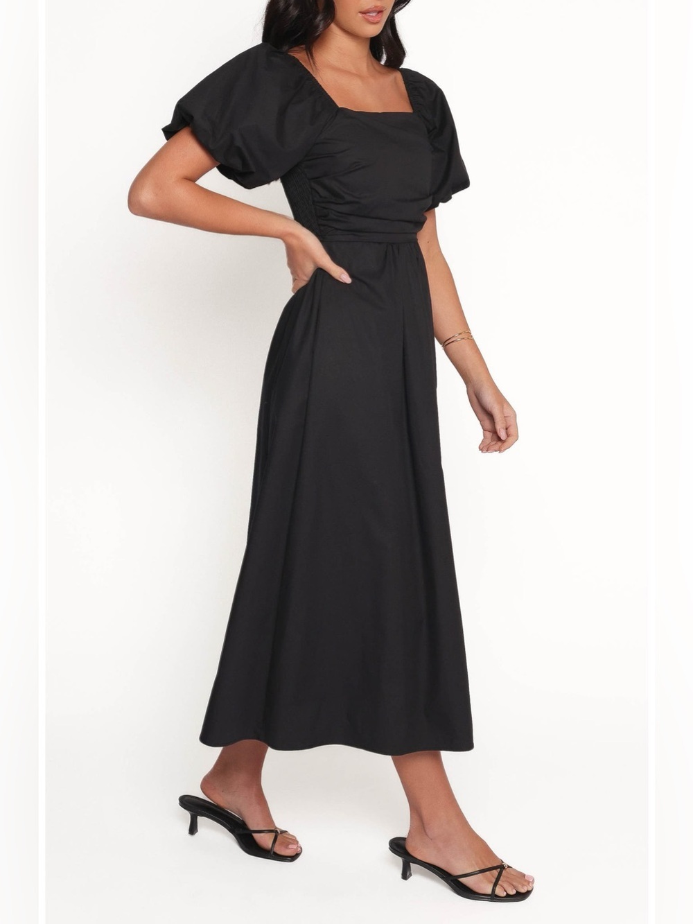 Petal & Pup Women's Clo Puff Sleeve Dress Size L - Picture 3 of 16